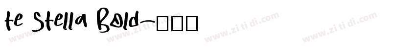 te Stella Bold字体转换